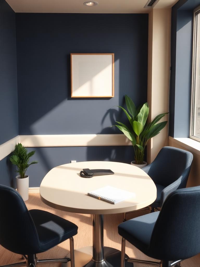 Consultation meeting corner in a professional office